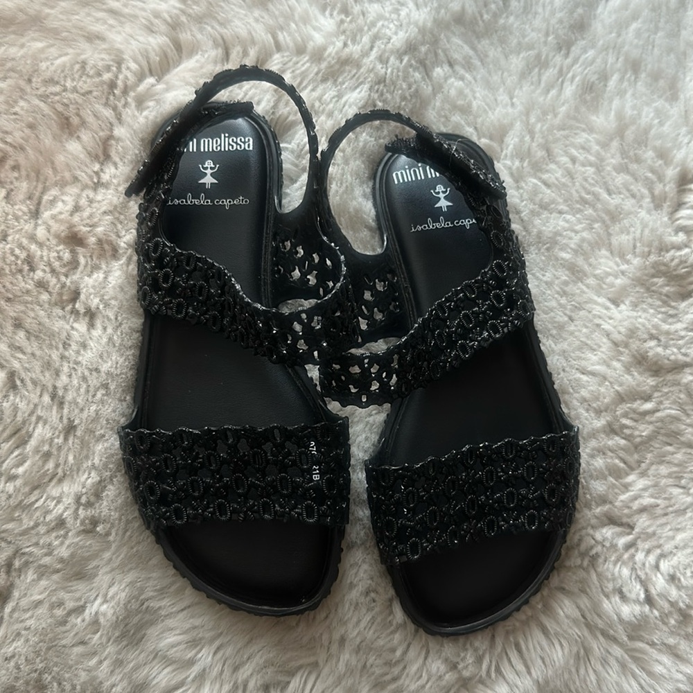 Mini Melissa black sandal
